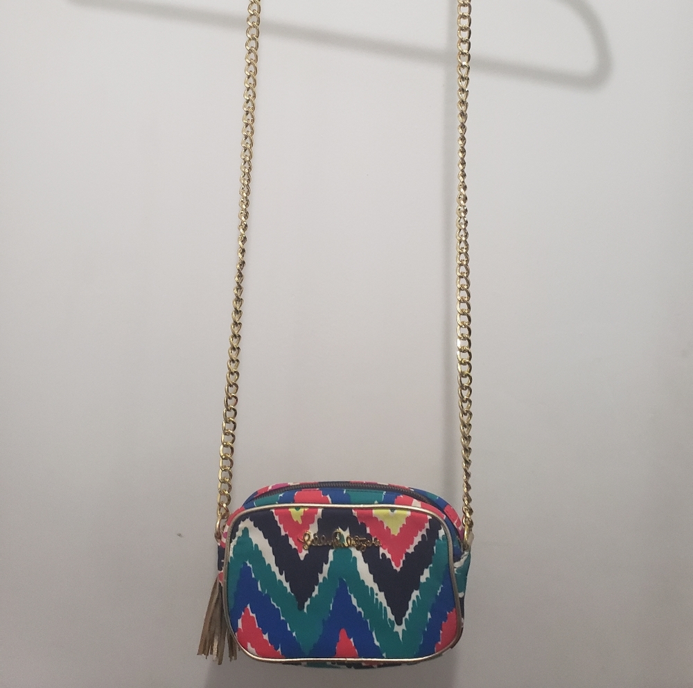 Lilly Pulitizer Multicolored Chevron Crossbody Bag